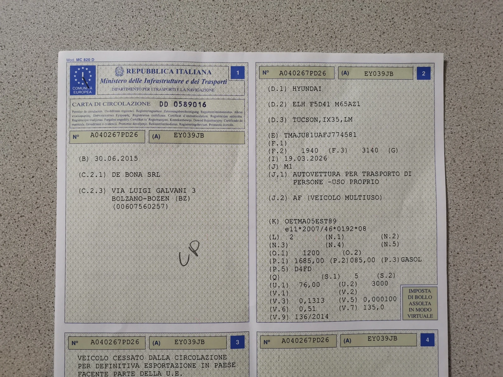 Hyundai IX35 1, 7cdti фейс, снимка 17 - Автомобили и джипове - 54159957