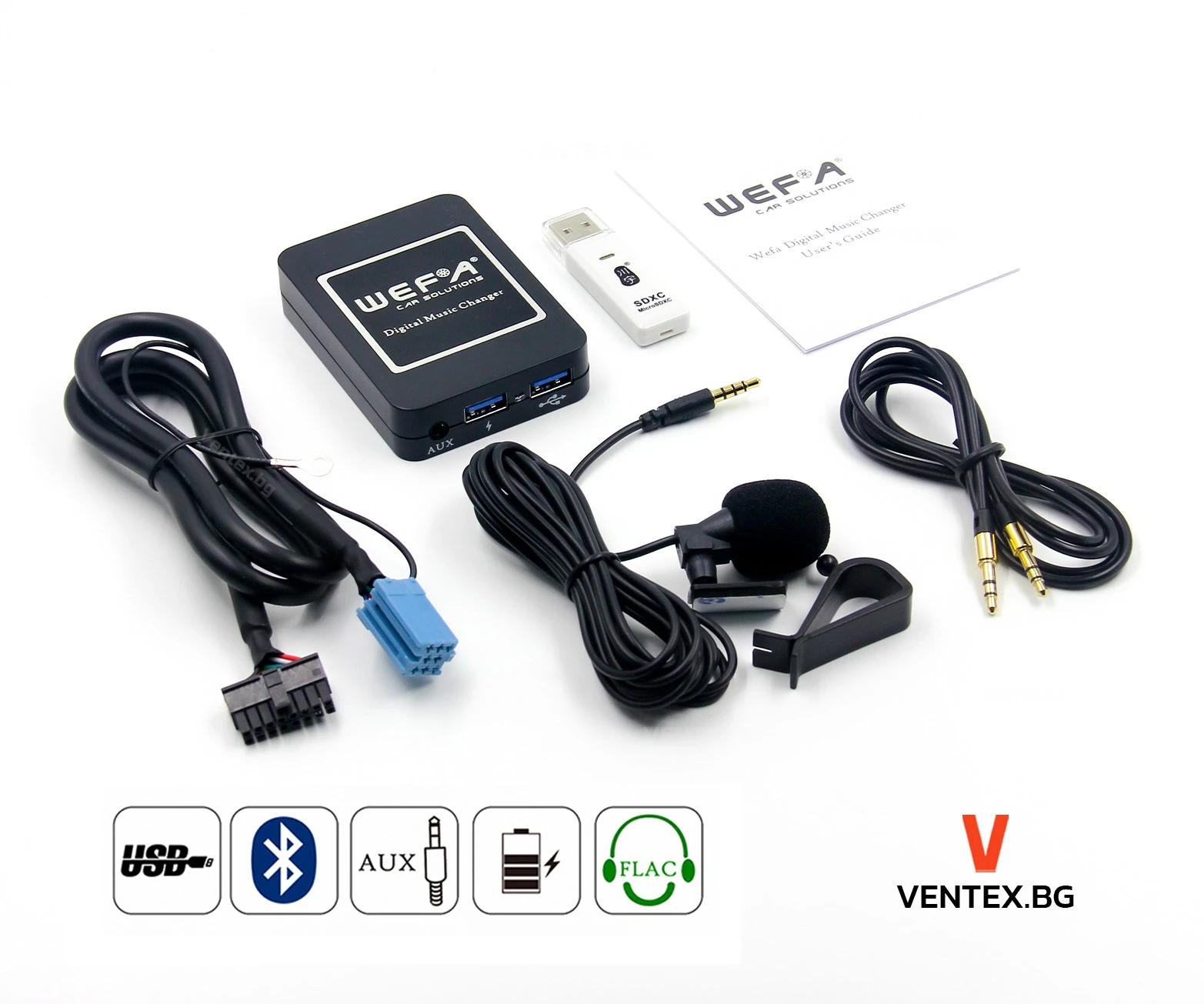 Дигитален чейнджър за Audi Volkswagen Skoda от 1994 до 2011 WEFA Bluetooth USB AUX + Микрофон | Mobile.bg — изображение 1