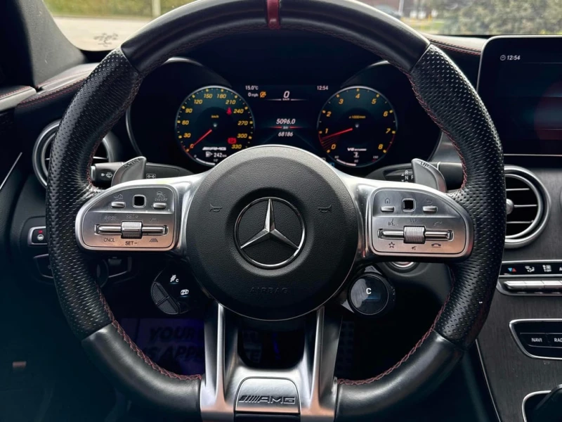 Mercedes-Benz C 63 AMG * S * CARFAX * ЦЕНА ДО БЪЛГАРИЯ, снимка 8 - Автомобили и джипове - 53095528