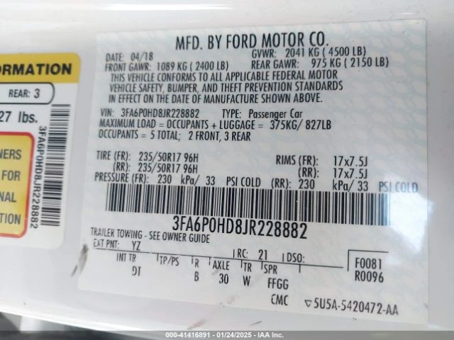 Ford Fusion * SE* CARFAX* АВТОФИНАНСИРАНЕ* , снимка 14 - Автомобили и джипове - 49488782