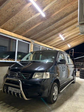 VW T5 Transporter T5 2.5 131kc Long klimatik 4+ 1 , снимка 1