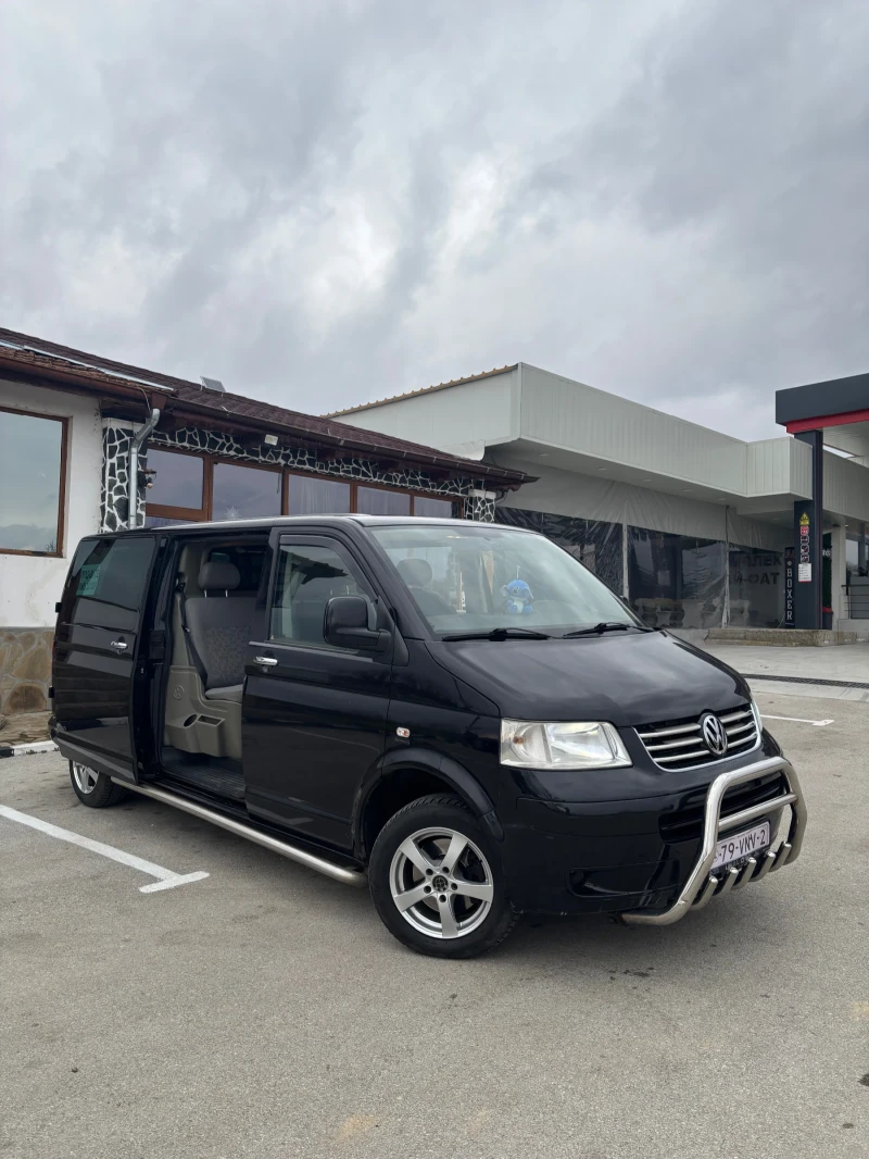 VW T5 5 местен 2.5 131kc Дълга База климатик 2х Врати
