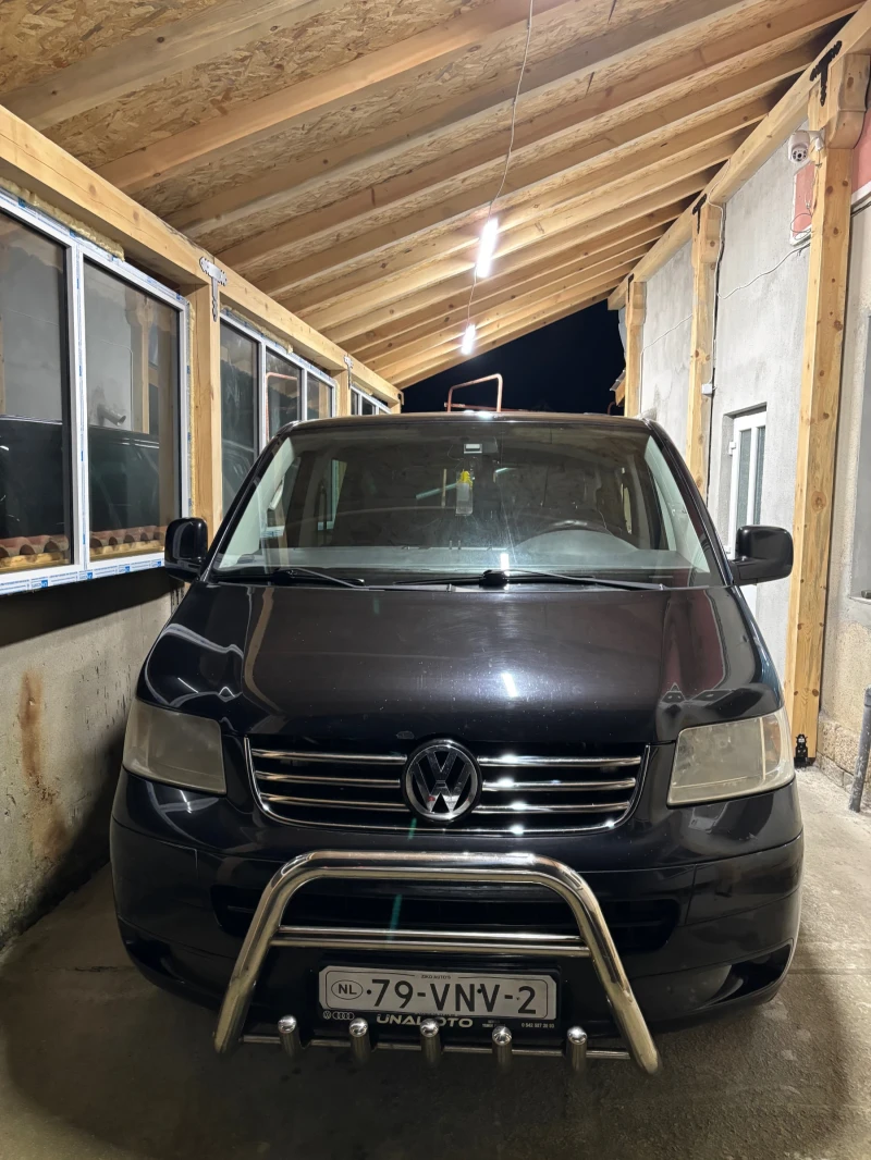 VW T5 Transporter T5 2.5 131kc Long klimatik 4+ 1 , снимка 2 - Бусове и автобуси - 52843443