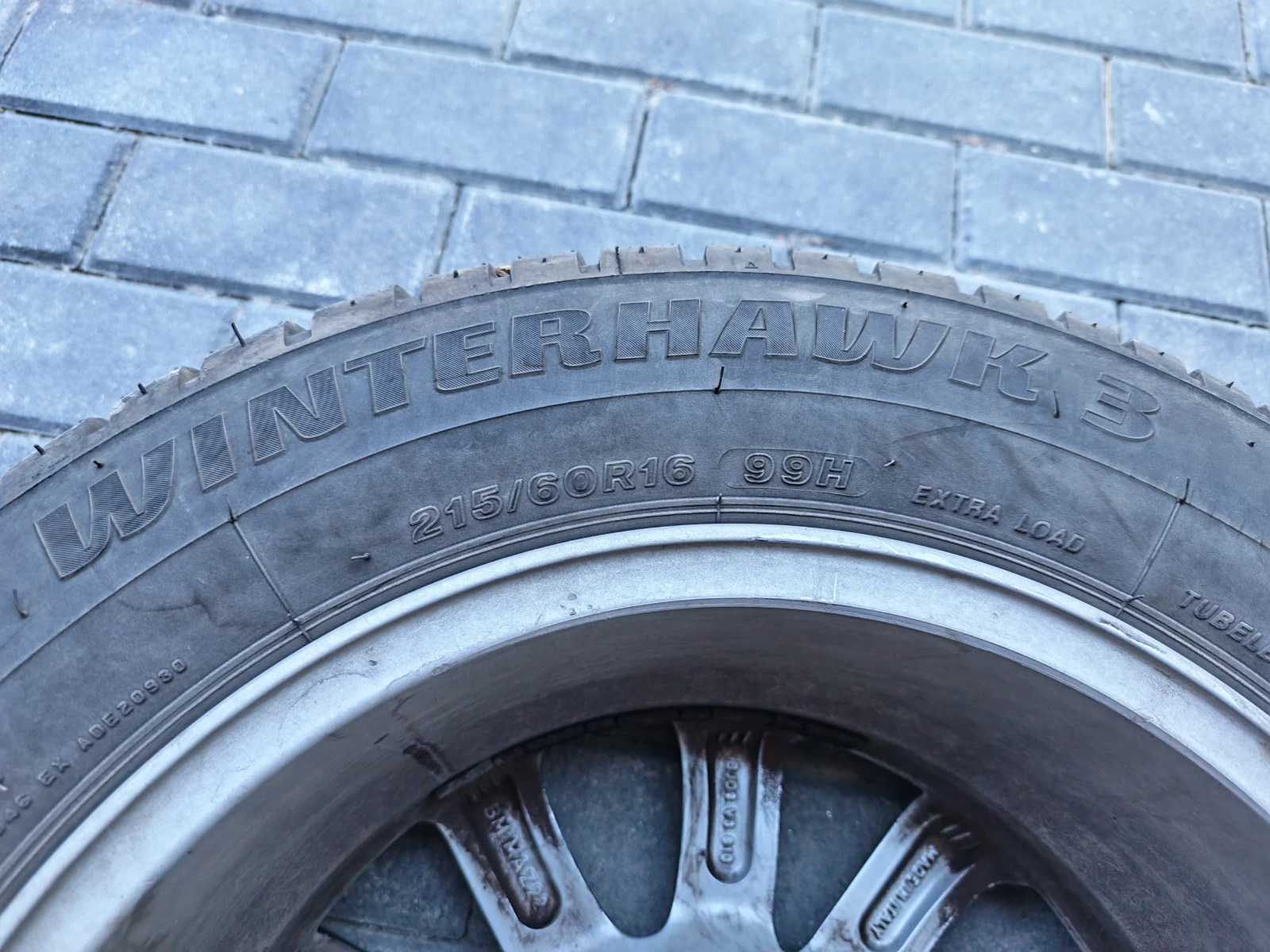 Гуми с джанти Firestone 215/60R16, снимка 2 - Гуми и джанти - 56005324