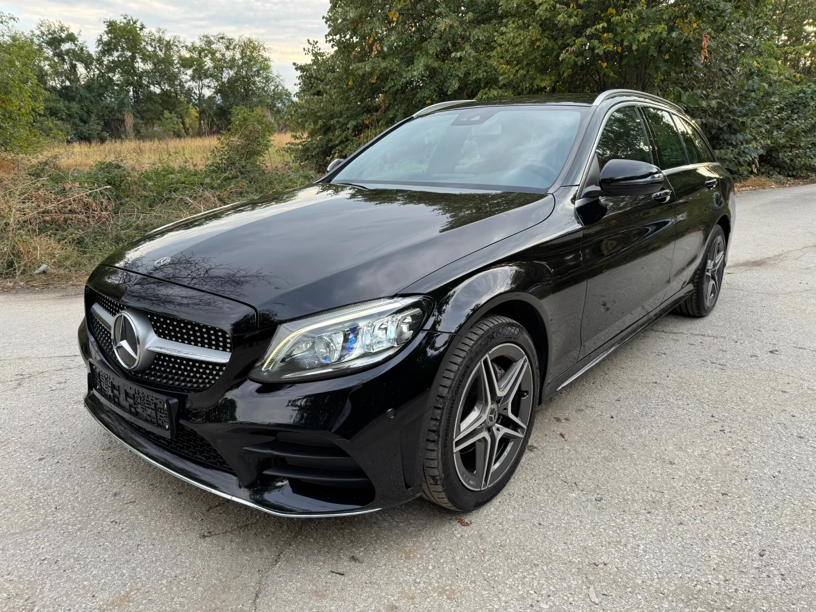 Mercedes-Benz C 220 2.2D 4x4.AMG.227.х.км.DISTRONIC.КОЖА.НАВИ.ПОДГРЕВ., снимка 1