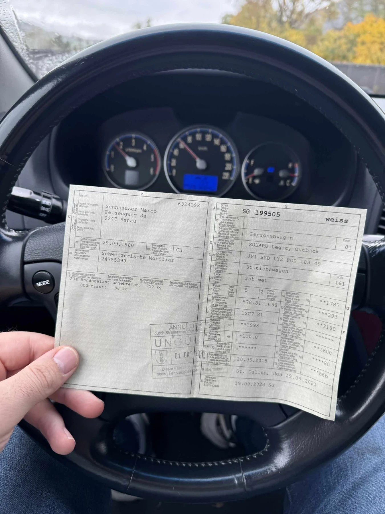 Subaru Outback Отличен автомобил! 172000КМ.!!! Платено мито - изображение 10