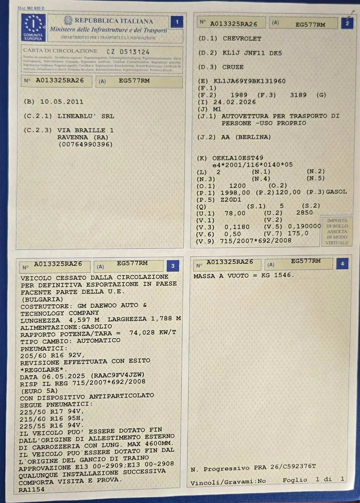 Chevrolet Cruze 2.0TD 163к.с. ЧИСТО НОВА КОЛА, снимка 16 - Автомобили и джипове - 53736667