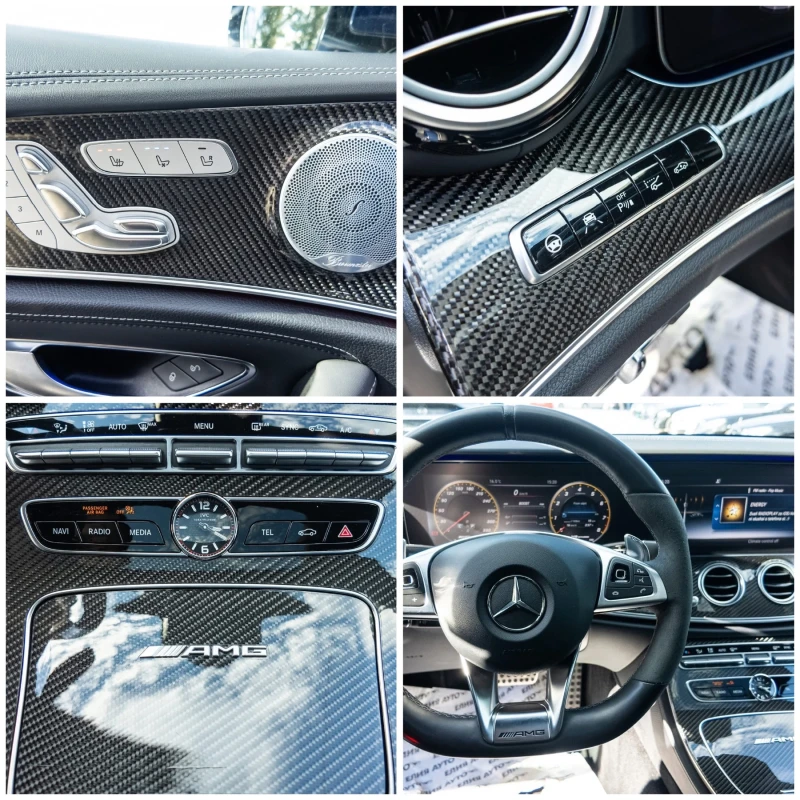 Mercedes-Benz E 63 AMG S 4 MATIC+ FULL CARBON 700PS ЛИЗИНГ 100%, снимка 16 - Автомобили и джипове - 52149670