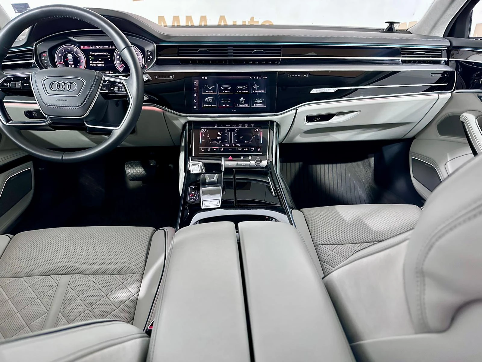 Audi A8 L 60TFSi V8* Vent* Massage* TV* HuD* 3D B&O* Full | Mobile.bg � ����������� 9