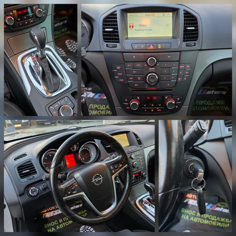 Opel Insignia 2.0 CDTI 130 К.С. / АВТОМАТ / НАВИ / КСЕНОН, снимка 11 - Автомобили и джипове - 52410132