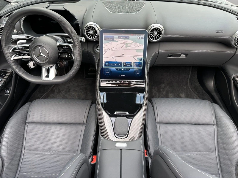 Mercedes-Benz SL 63 AMG /4-MATIC/AERO/CARBON/BURMESTER/NIGHT/HEAD UP/360/, снимка 10 - Автомобили и джипове - 50376607