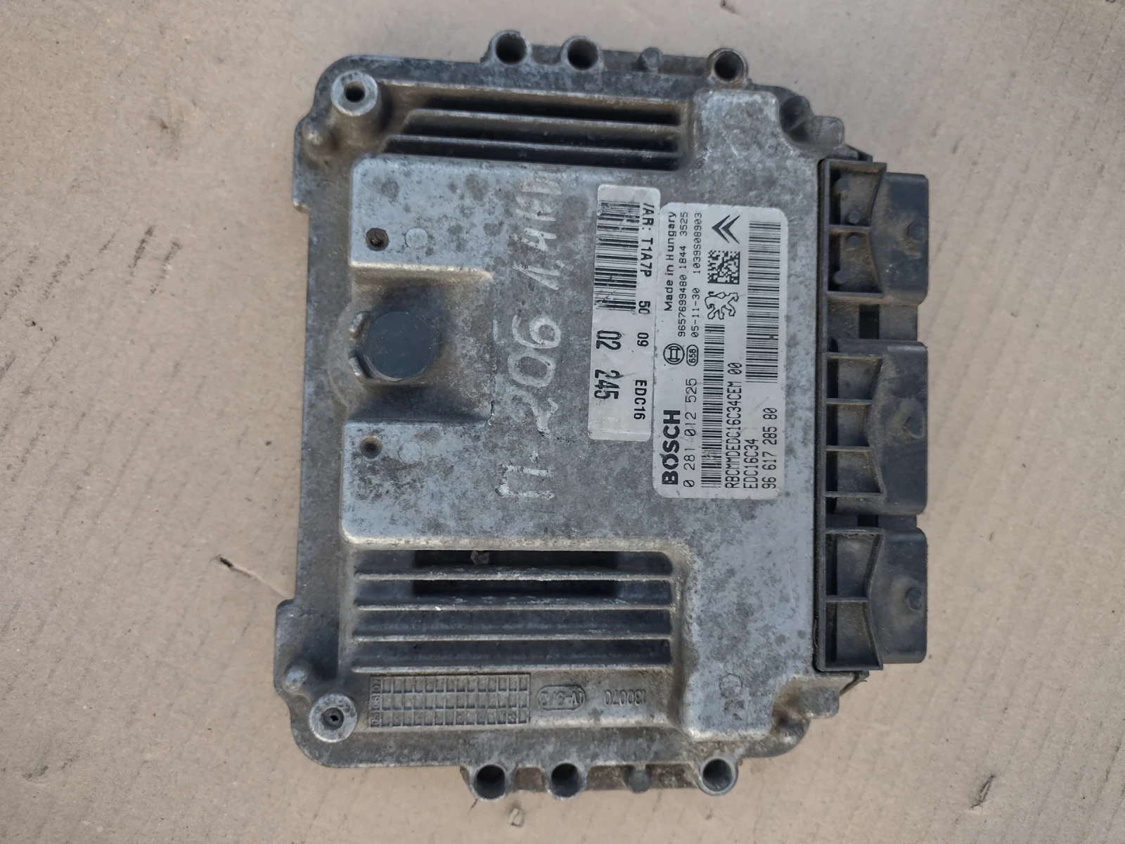 96 617 285 80  EDC16C34  �������� �������� �� PEUGEOT 206 1.4 HDI  Bosch  0281 012 525  | Mobile.bg � ����������� 1