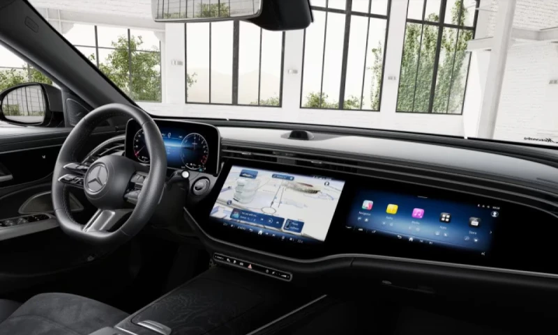 Mercedes-Benz E 300 d/AMG/PHEV/313HP/9G/BURM/DISTR/LED/KLESS/712fpr, снимка 8 - Автомобили и джипове - 51616917