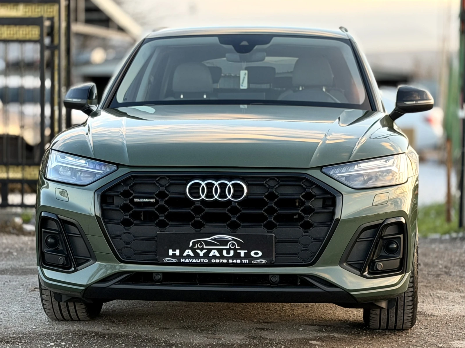 Audi Q5 40TDI= QUATTRO= S-LINE= DISTRICT GREEN METALIC= , снимка 1