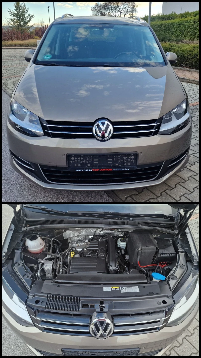 VW Sharan 7 места/БЕНЗИН/DSG - 6ck/HIGHLINE/* FACELIFT* , снимка 2 - Автомобили и джипове - 47788570