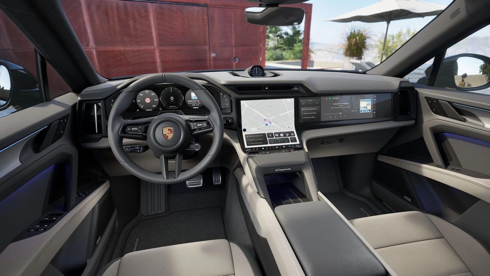Porsche Cayenne ELECTRIC / SPORT CHRONO / PANO / BOSE/ 360/ MATRIX, снимка 8 - Автомобили и джипове - 56072875