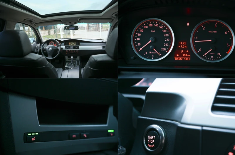 BMW 520 D* 163кс* Подгрев* Панорама, снимка 12 - Автомобили и джипове - 53575939