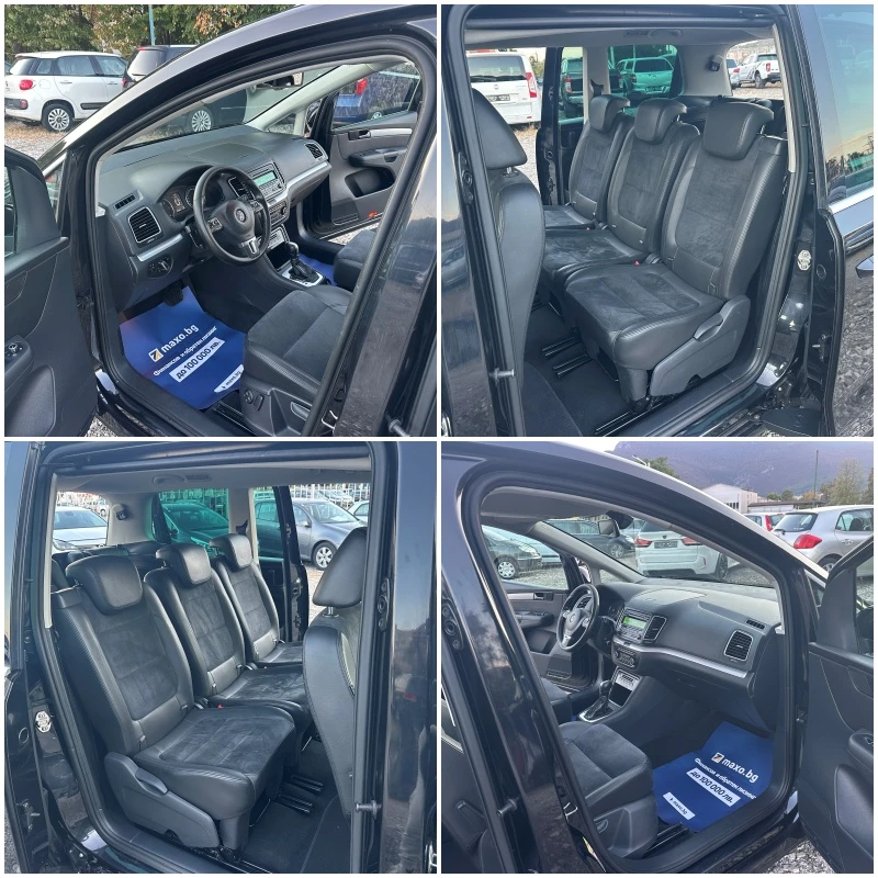 VW Sharan 2.0TDI DSG 140kc 7 MESTEN ITALIA, снимка 14 - Автомобили и джипове - 56260153