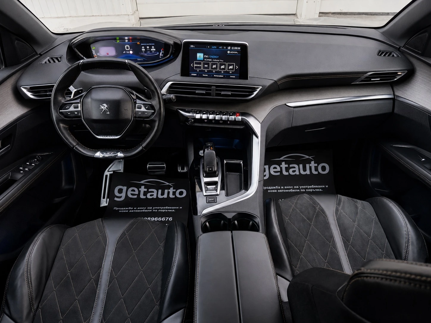 Peugeot 3008 2.0 Blue-HDi GT-Автомат-Дигитално табло-Лед-Пано, снимка 13 - Автомобили и джипове - 55547348