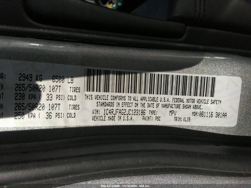 Jeep Grand cherokee 3.6L V-6 DOHC, VVT, 293HP 4X4 Drive - изображение 9