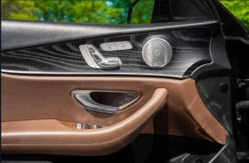 Mercedes-Benz E 300 КАФЯВА КОЖА/BURMESTER/360 CAMERA/ ADAPT. CR/PANO/, снимка 8