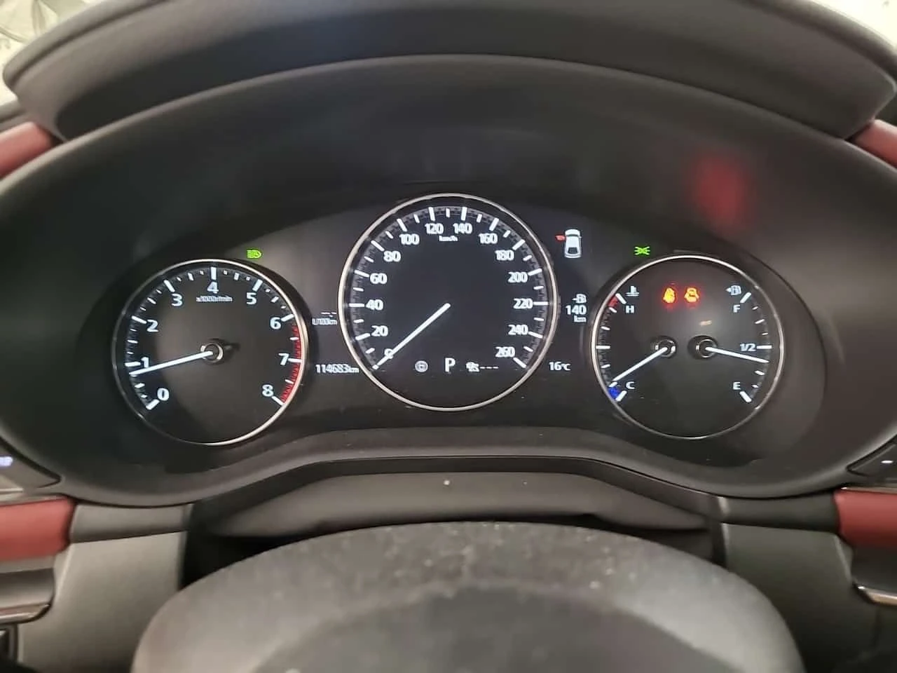 Mazda 3  GT TURBO AWD 2.5L / DISTRONIC / RED INT / КОЖА / , снимка 9 - Автомобили и джипове - 55352130