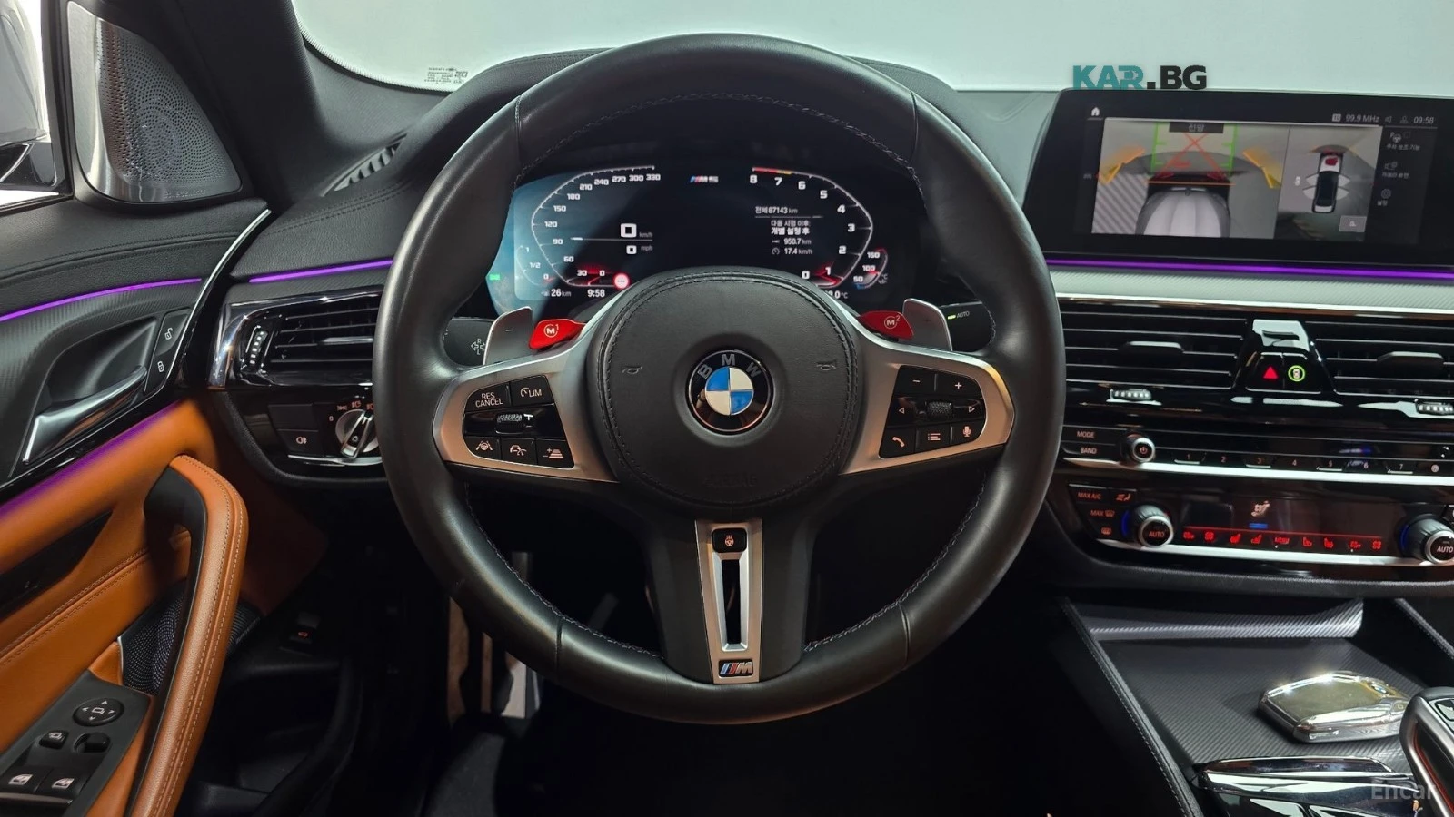 BMW M5 HUD* 360* КОЖА* ОБДУХВ* НАВИ, снимка 12 - Автомобили и джипове - 55800668