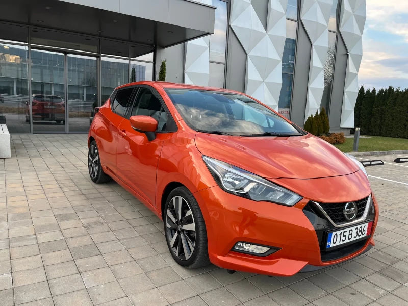 Nissan Micra 1.0i Автомат/Навигация/Ленти/Знаци/Дистроник, снимка 3 - Автомобили и джипове - 48054177