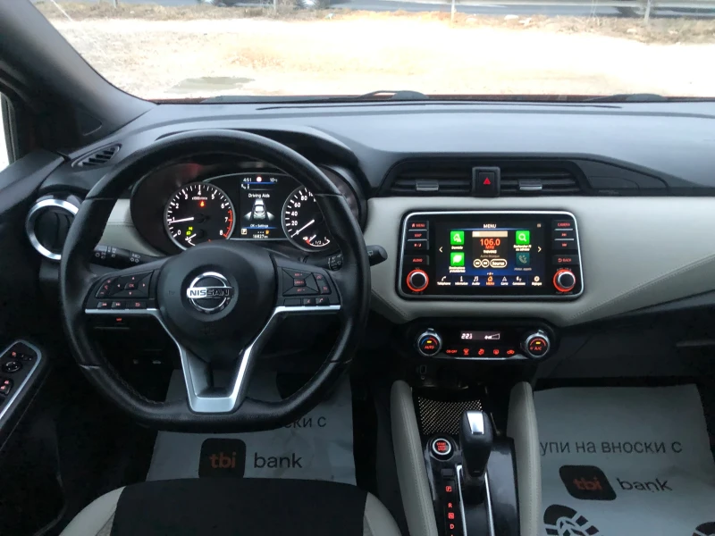 Nissan Micra 1.0i Автомат/Навигация/Ленти/Знаци/Дистроник, снимка 13 - Автомобили и джипове - 48054177