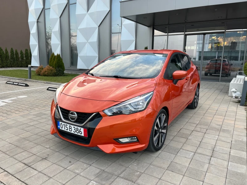 Nissan Micra 1.0i Автомат/Навигация/Ленти/Знаци/Дистроник, снимка 2 - Автомобили и джипове - 48054177