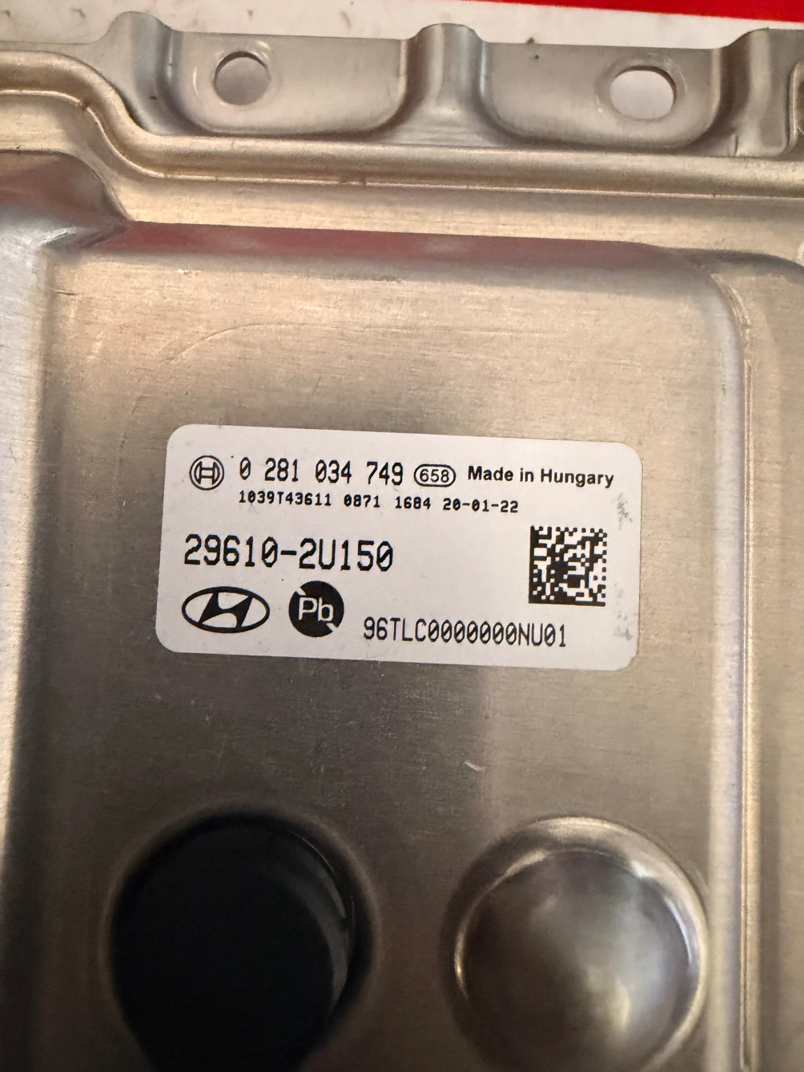 0281034749 Блок за управление AdBlue HYUNDAI TUCSON 1.6CRDI 2020  29610-2U150  0 281 034 749, снимка 2 - Части - 54932399