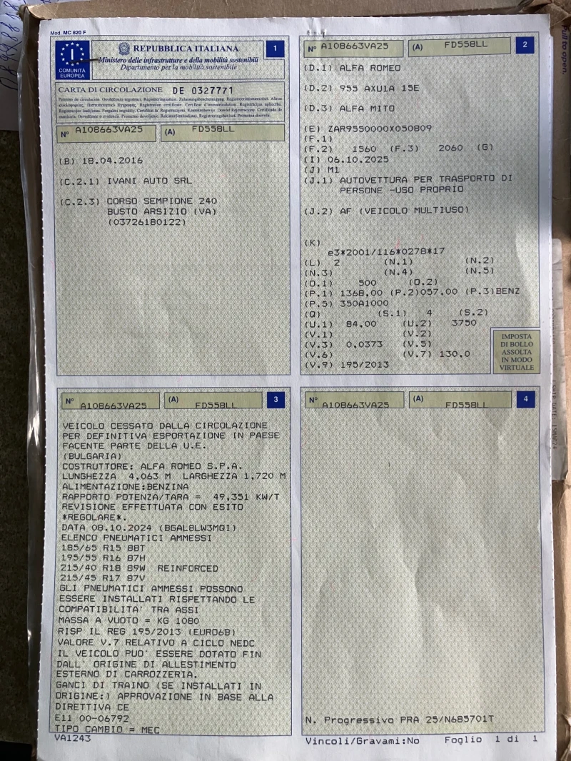 Alfa Romeo MiTo 1.4i-78k.c-euro6b, снимка 15 - Автомобили и джипове - 52249920