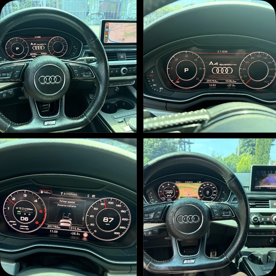 Audi A4 3.0TDI 3xS-Line Quattro MATRIXX, снимка 9 - Автомобили и джипове - 55141449