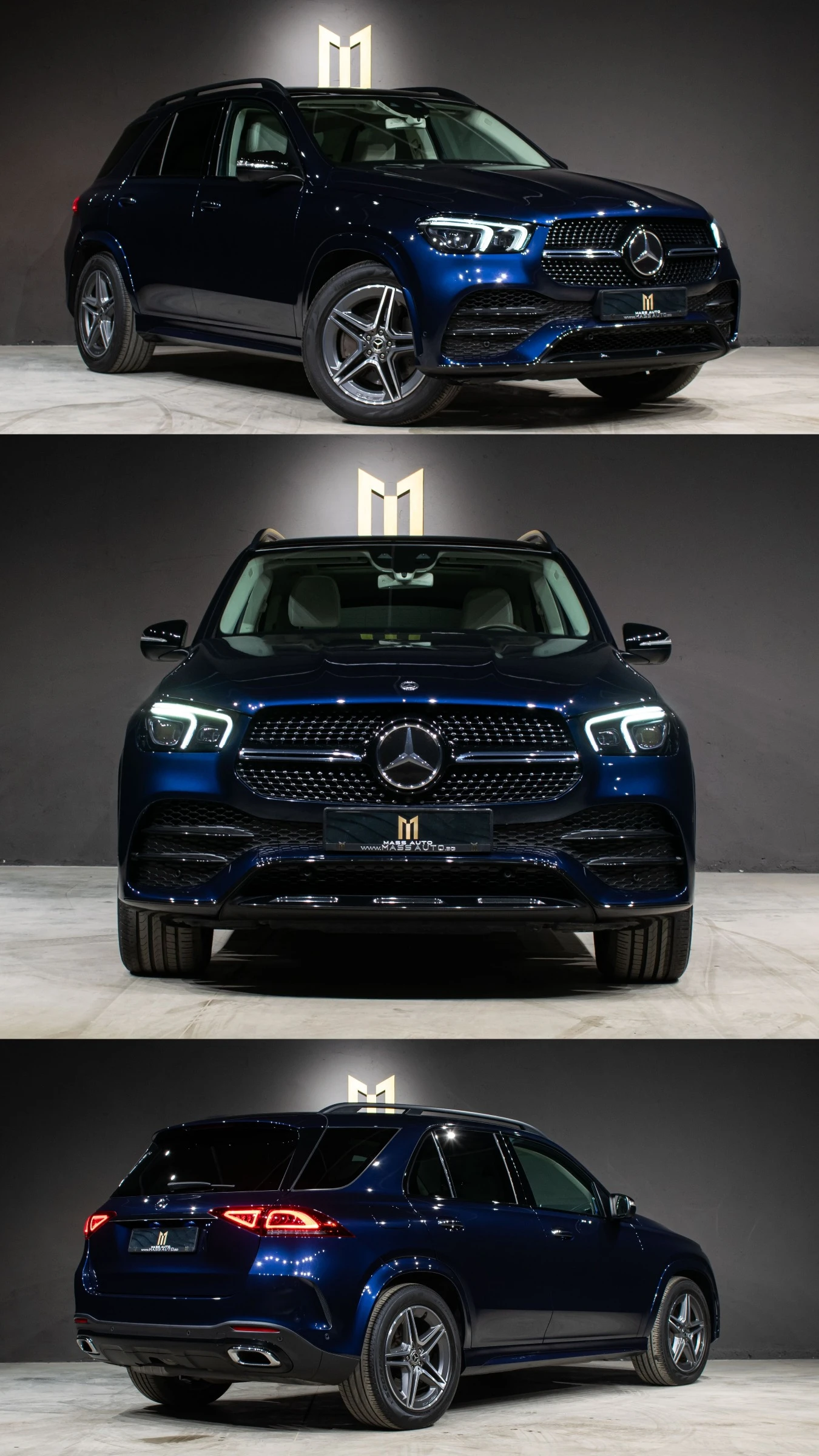 Mercedes-Benz GLE 400 d/AMG/Multibeam/Burmester/РеаленПробег/Серв.Ист. , снимка 2 - Автомобили и джипове - 53987743