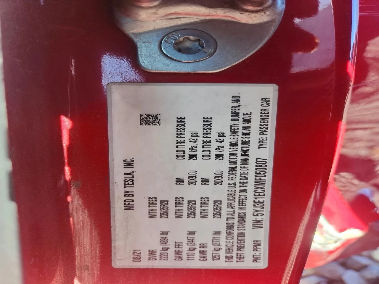 Tesla Model 3, снимка 12 - Автомобили и джипове - 54647772