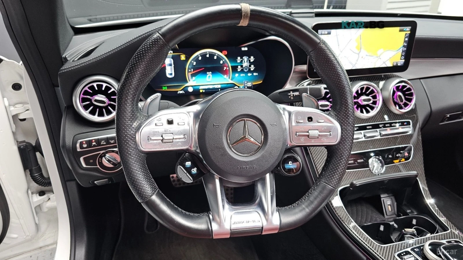 Mercedes-Benz C 43 AMG 4MATIC* HUD* КОЖА* НАВИ* ПАНО* АВТОКРЕДИТ, снимка 10 - Автомобили и джипове - 55709372