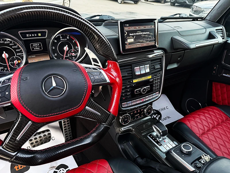Mercedes-Benz G 63 AMG BRABUS-DISTRONIK-KARBON-GENERAZIA-ALKANTAR-FULLLLL, снимка 10 - Автомобили и джипове - 51345963