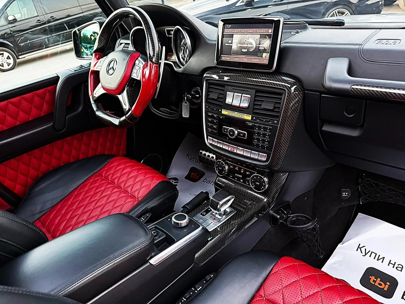 Mercedes-Benz G 63 AMG BRABUS-DISTRONIK-KARBON-GENERAZIA-ALKANTAR-FULLLLL, снимка 12 - Автомобили и джипове - 51345963