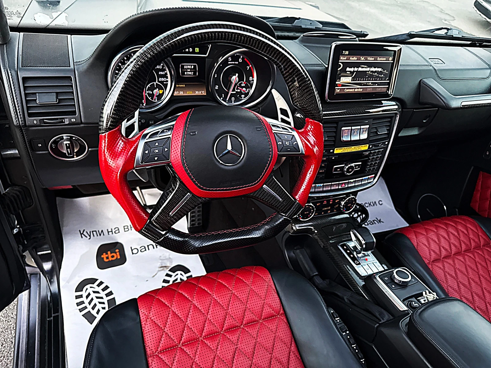 Mercedes-Benz G 63 AMG BRABUS-DISTRONIK-KARBON-GENERAZIA-ALKANTAR-FULLLLL - изображение 9