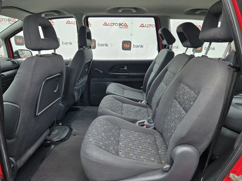 VW Sharan 1.8T-150кс= 7МЕСТА= КЛИМАТРОНИК= ПОДХОДЯЩ ЗА ГАЗ, снимка 9 - Автомобили и джипове - 50540571
