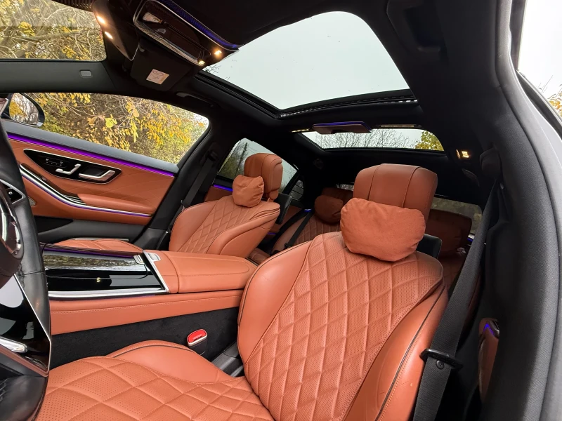 Mercedes-Benz S 580 L* 4-Matik* AMG* V8* CHAUFFEUR* 3xTV* HUP* AMBIENT, снимка 11 - Автомобили и джипове - 52435007