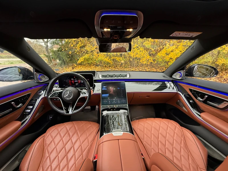 Mercedes-Benz S 580 L* 4-Matik* AMG* V8* CHAUFFEUR* 3xTV* HUP* AMBIENT, снимка 10 - Автомобили и джипове - 52435007