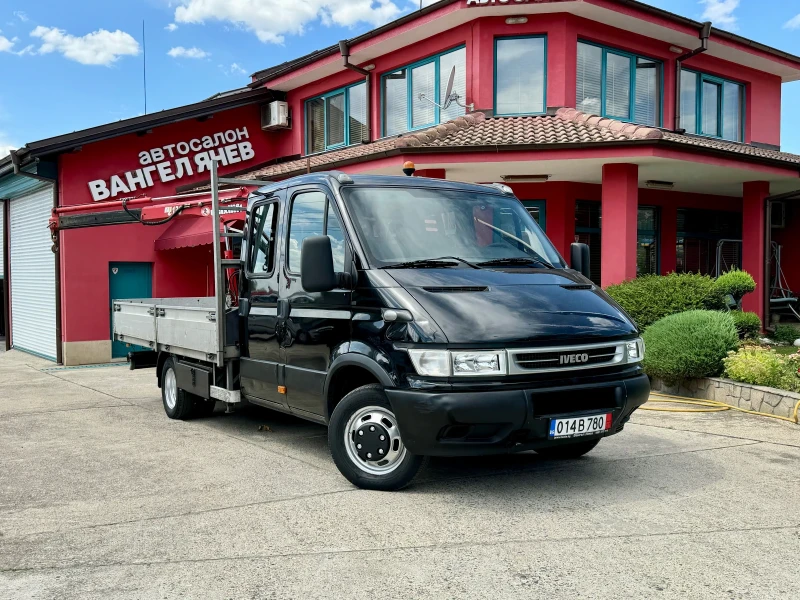 Iveco Daily Кран 3.80 метра * 3.0HPI* 35c17* Климатик, снимка 1 - Бусове и автобуси - 46721672