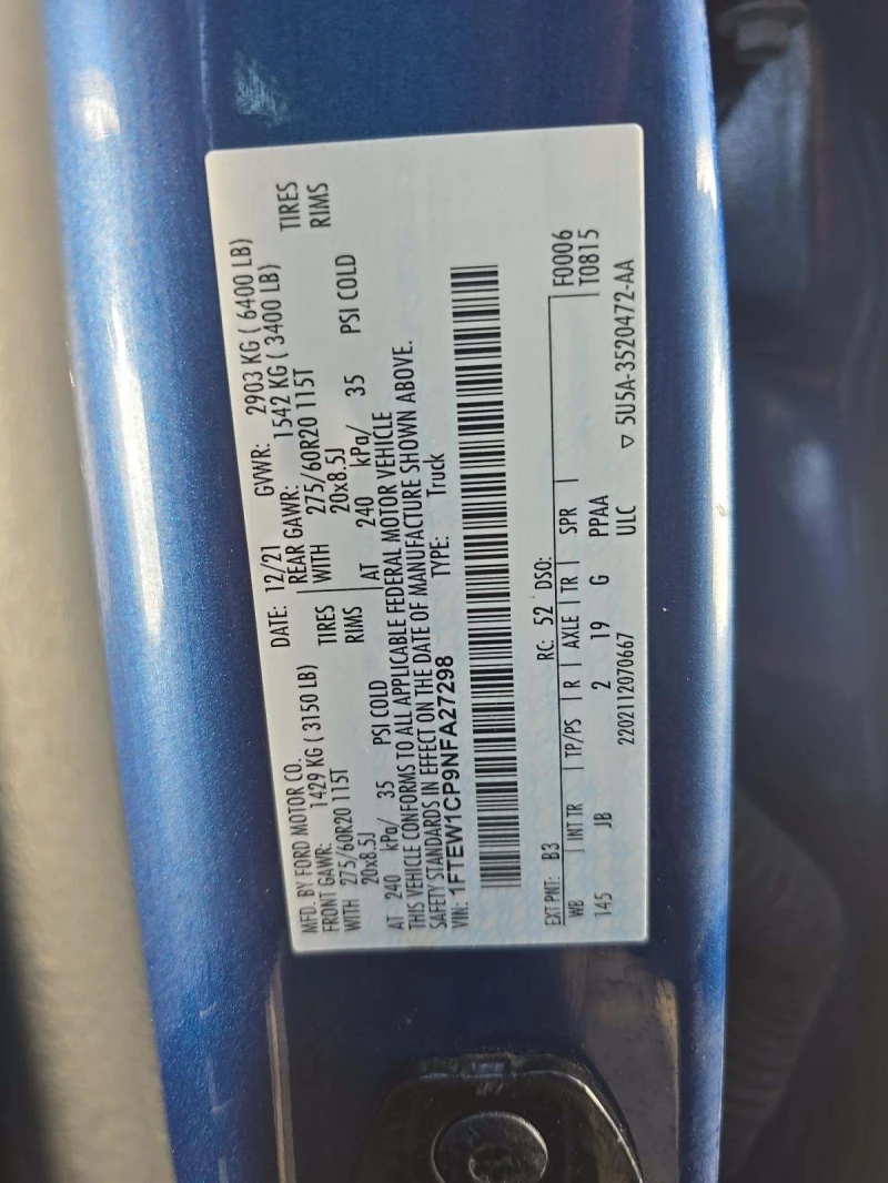 Ford F150, снимка 5 - Автомобили и джипове - 53598588