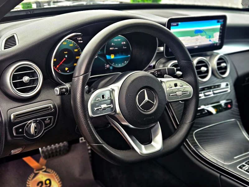 Mercedes-Benz C 200 AMG/VIRTUAL/PANO/CAMERA/ПОДГРЕВ/CAR PLAY/AMBI/LIZI, снимка 10 - Автомобили и джипове - 52309735
