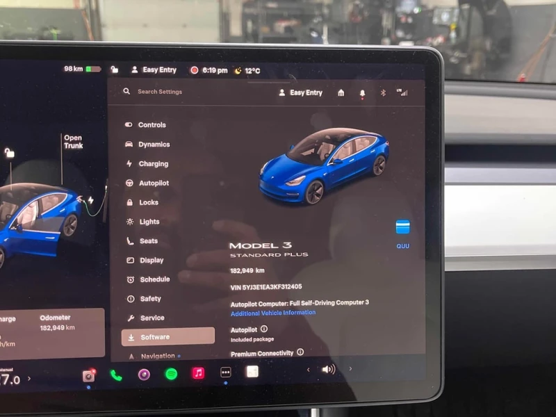 Tesla Model 3 2019 * Standard Range Plus * ОТ ПРЕДСТАВИТЕЛСТВО, снимка 10 - Автомобили и джипове - 53321733