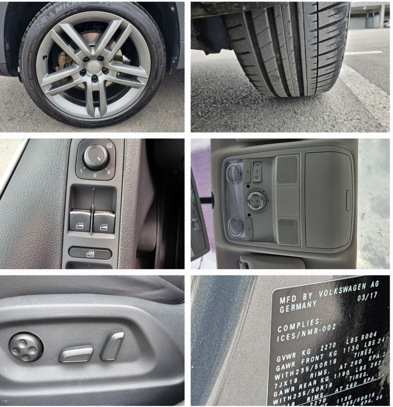 VW Tiguan 2.0TSI 4-Motion DSG Камера Кожа Панорама, снимка 16 - Автомобили и джипове - 46171338