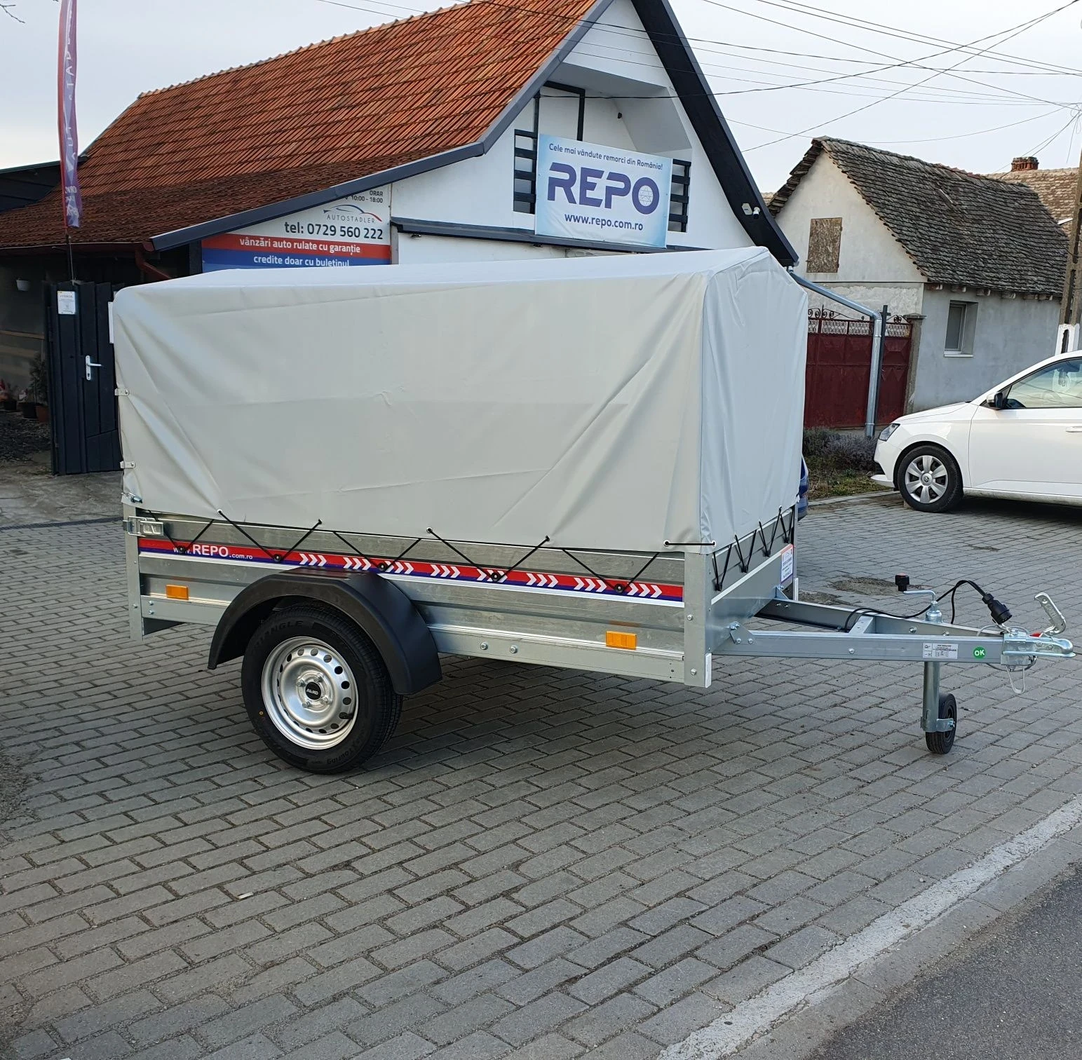 За автомобил Agados Туристическо ремарке REPO 2.10м x1.15м x 1.15м + б, снимка 2 - Ремаркета - 54000925