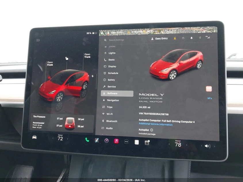 Tesla Model Y 2024 TESLA MODEL Y LONG RANGE DUAL MOTOR ALL-WHEEL, снимка 13 - Автомобили и джипове - 54377347