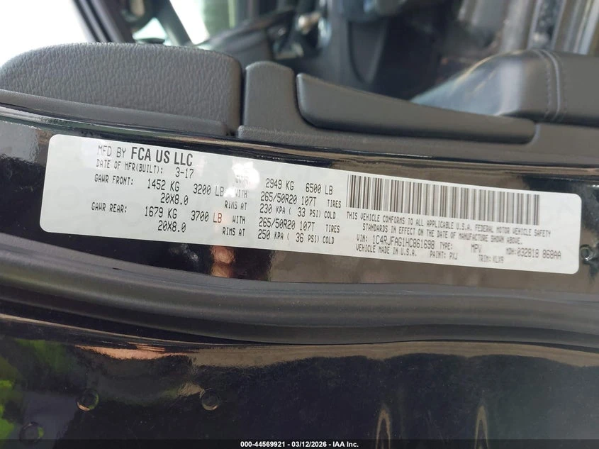 Jeep Grand cherokee 3.6l Altitude 4X4, снимка 9 - Автомобили и джипове - 54072141